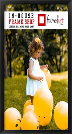 Framed Modern 33x17 Picture Frame Print