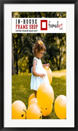 Framed Modern 33x17 Picture Frame Print