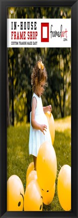 Framed Modern 34x11 Picture Frame Print