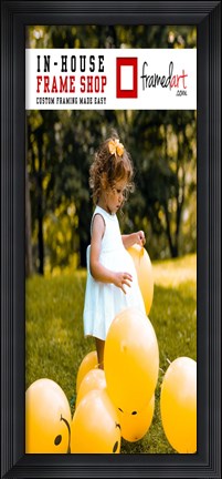 Framed Modern 34x14 Picture Frame Print