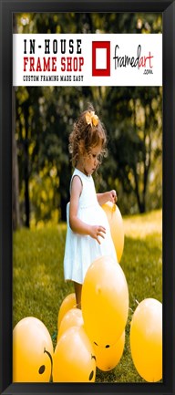 Framed Modern 34x14 Picture Frame Print