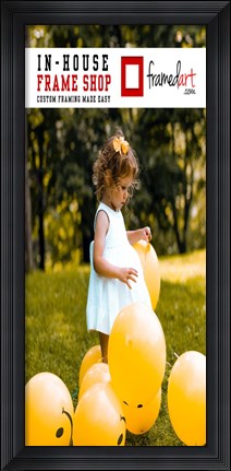Framed Modern 34x15 Picture Frame Print