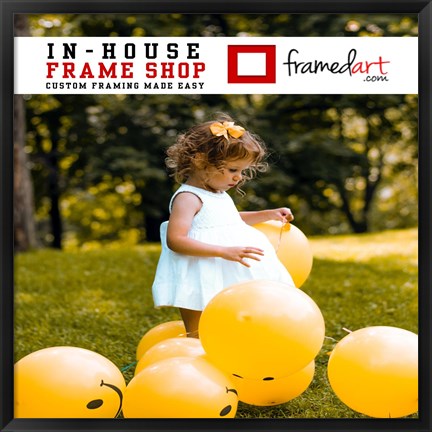 Framed Modern 34x34 Picture Frame Print