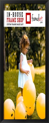 Framed Modern 35x13 Picture Frame Print