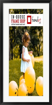 Framed Modern 35x14 Picture Frame Print