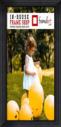 Framed Modern 35x15 Picture Frame Print