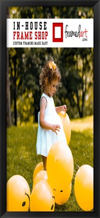 Framed Modern 35x15 Picture Frame Print
