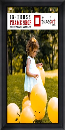 Framed Modern 35x16 Picture Frame Print