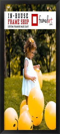 Framed Modern 36x15 Picture Frame Print