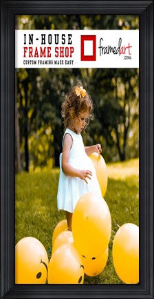 Framed Modern 36x17 Picture Frame Print