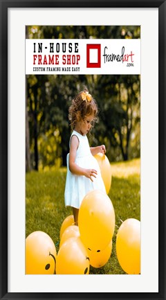 Framed Modern 36x17 Picture Frame Print