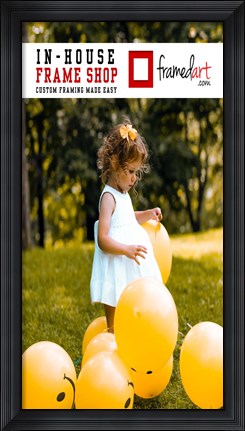 Framed Modern 36x19 Picture Frame Print