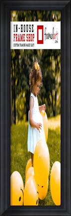 Framed Modern 37x10 Picture Frame Print