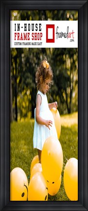 Framed Modern 38x14 Picture Frame Print