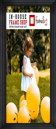 Framed Modern 39x15 Picture Frame Print