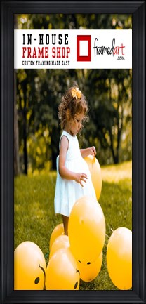 Framed Modern 39x17 Picture Frame Print