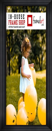 Framed Modern 40x14 Picture Frame Print