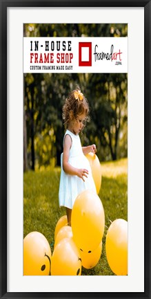 Framed Modern 40x17 Picture Frame Print