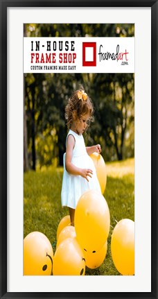 Framed Modern 40x18 Picture Frame Print