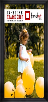 Framed Modern 46x20 Picture Frame Print