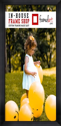 Framed Modern 47x21 Picture Frame Print