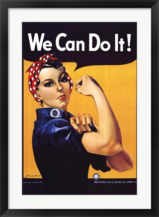 Framed Rosie The Riveter Print