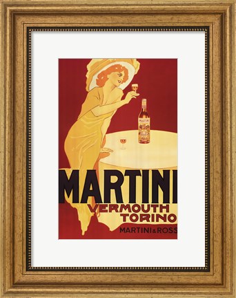 Framed Martini Rossi - Torino Print