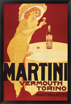 Framed Martini Rossi - Torino Print