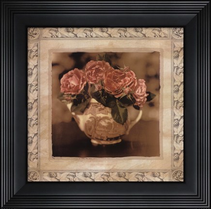 Framed Imperial Rose I Print