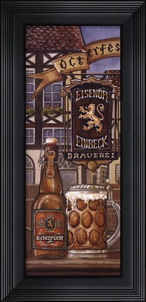 Framed German Beer Print