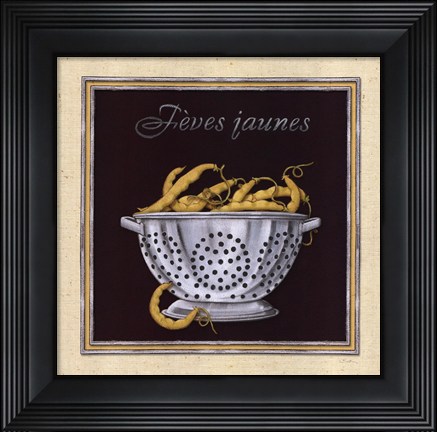 Framed Fèves Jaunes Print