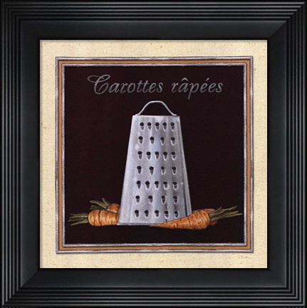 Framed Carottes Rapees Print