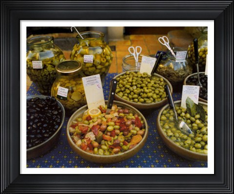 Framed Olives, Antibes Print