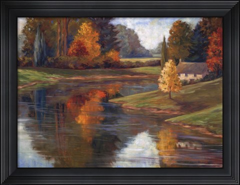 Framed Calm Waters II Print