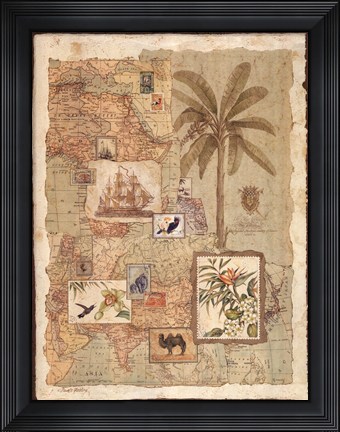 Framed Exotic Shores II Print