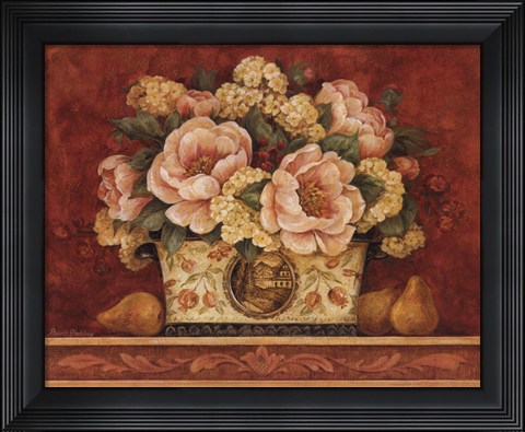 Framed Peony Tapestry Print