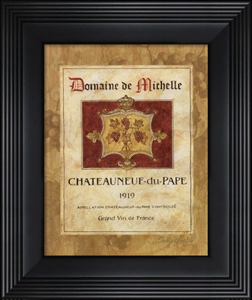 Framed Chateauneuf du Pape Print
