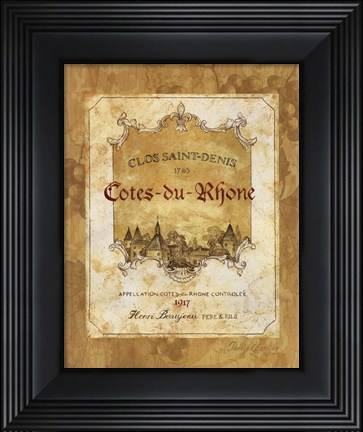 Framed Cotes du Rhone Print
