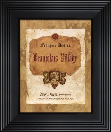 Framed Beaujolais Village Print
