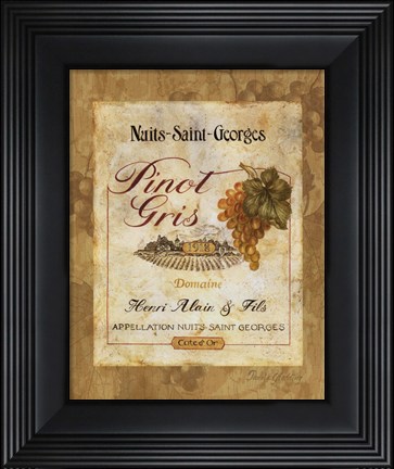 Framed Pinot Gris Print