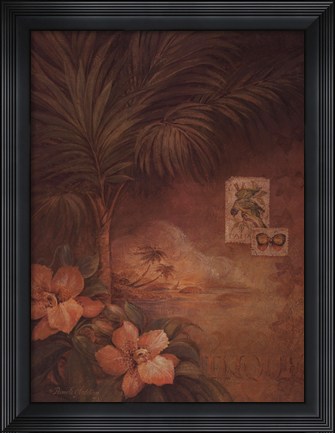 Framed West Indies Sunset I Print