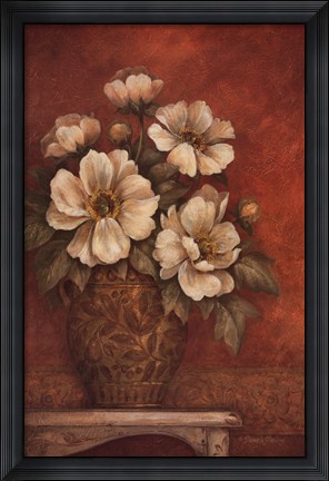 Framed Villa Flora Peony Print