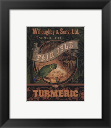 Framed Turmeric Print