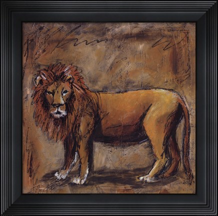 Framed Safari Lion Print