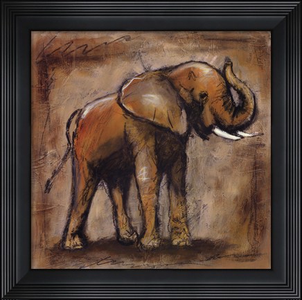 Framed Safari Elephant Print