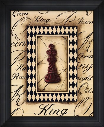 Framed Chess King Print
