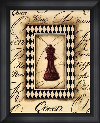 Framed Chess Queen Print