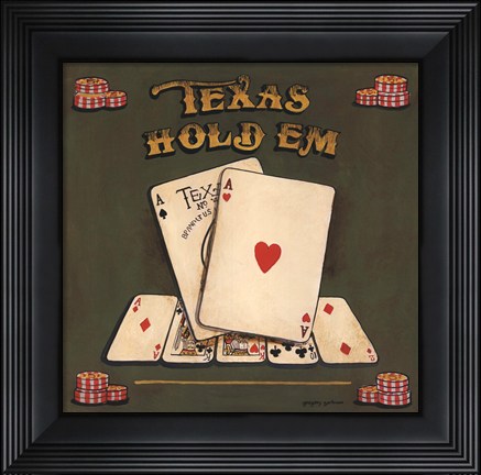 Framed Texas Hold Em Print