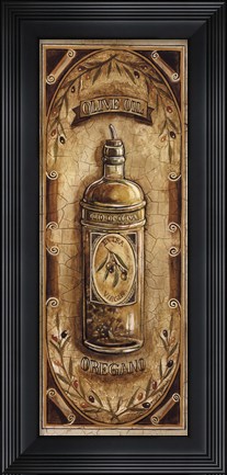 Framed Olive Oil - Oregano Print