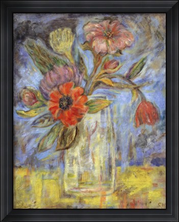 Framed Lyrical Blooms Print